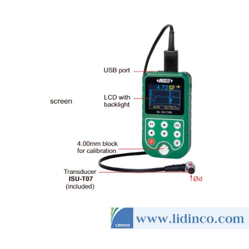Ultrasonic Thickness gage Insize ISU-720D