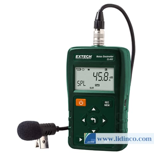 Personal Noise Dosimeter with USB Interface Extech SL400