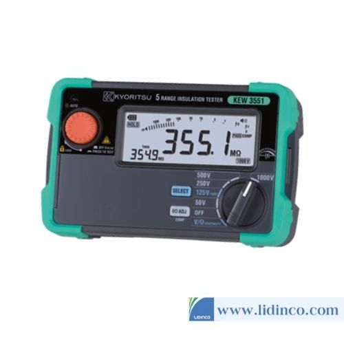 Máy kiểm tra độ cách điện / tính liên tục kỹ thuật số Kyoritsu KEW 3551