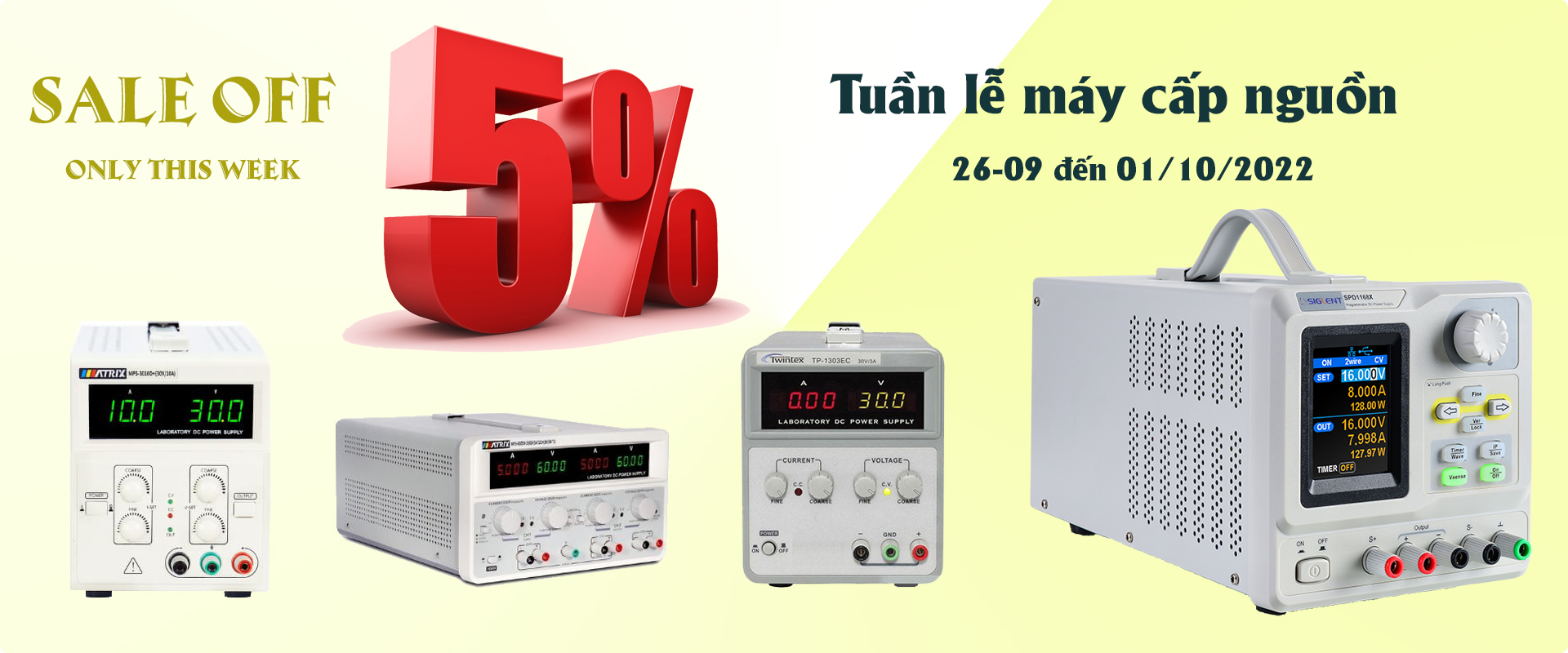 [Kết Thúc] Chương trình khuyến mãi mỗi tuần từ 26/09 - 01/10/2022