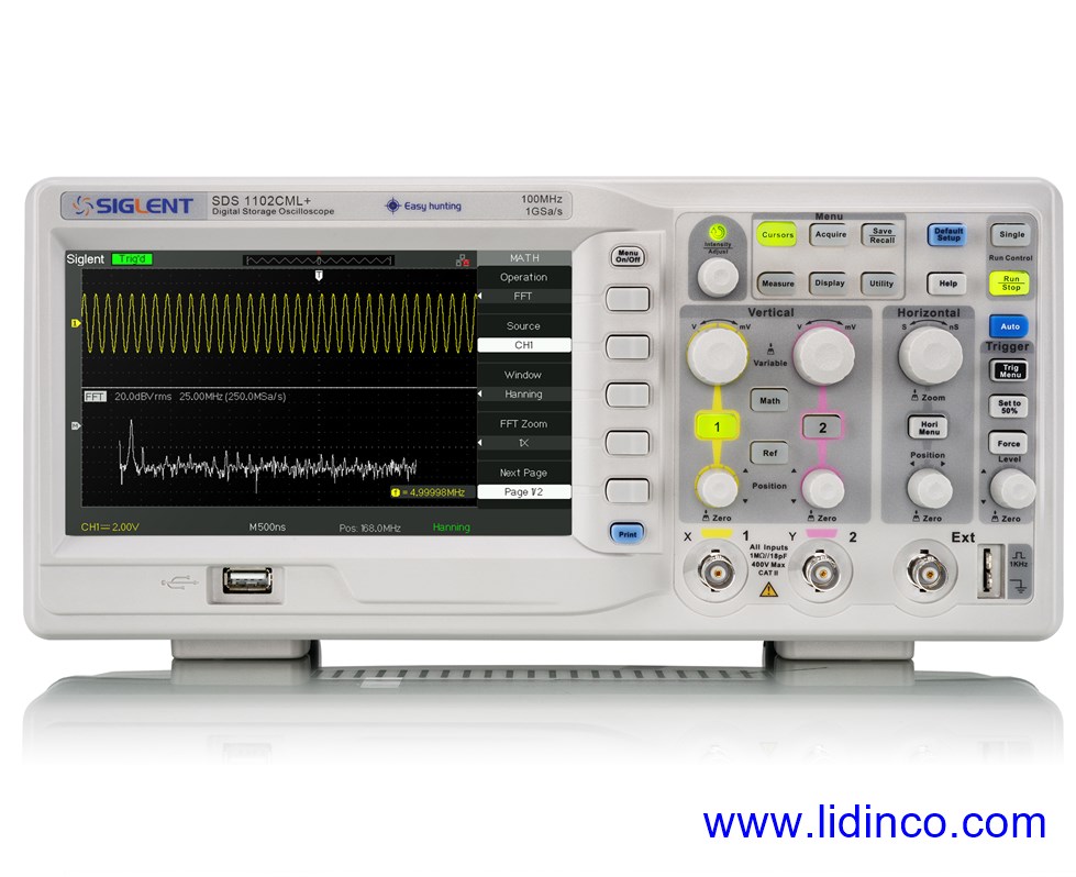 So sánh Máy hiện sóng, Oscilloscope Siglent và Tektronix