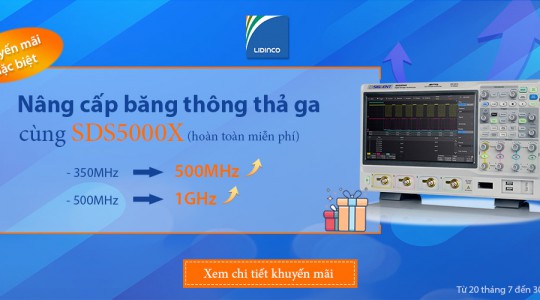 [Khuyến mãi] SDS5000X nâng cấp băng thông miễn phí