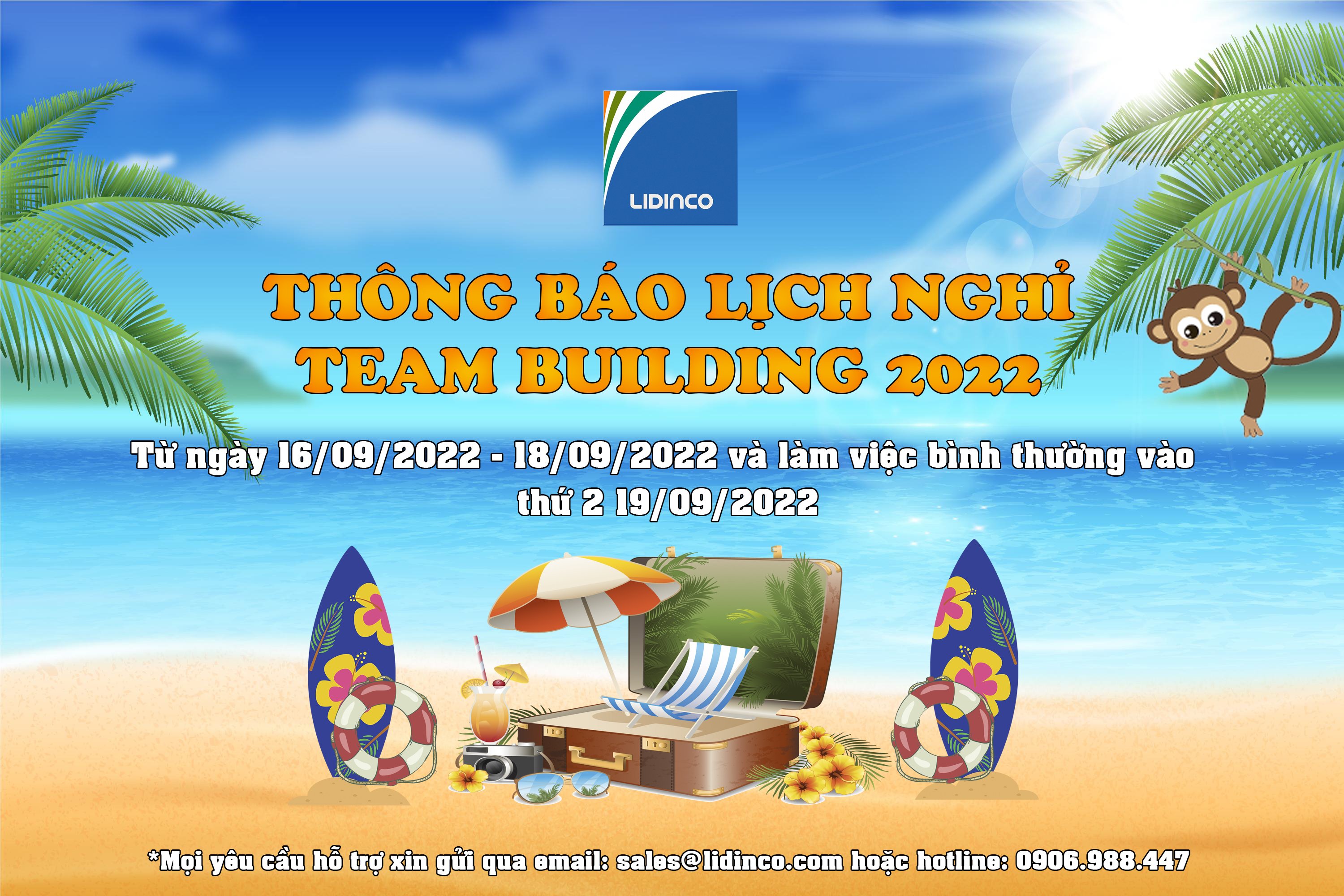 Thông nghỉ lịch nghỉ TeamBuilding 2022