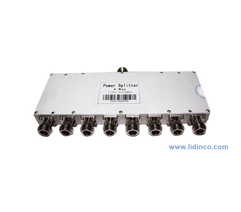 Power divider 1700-2500 MHz, 8 way