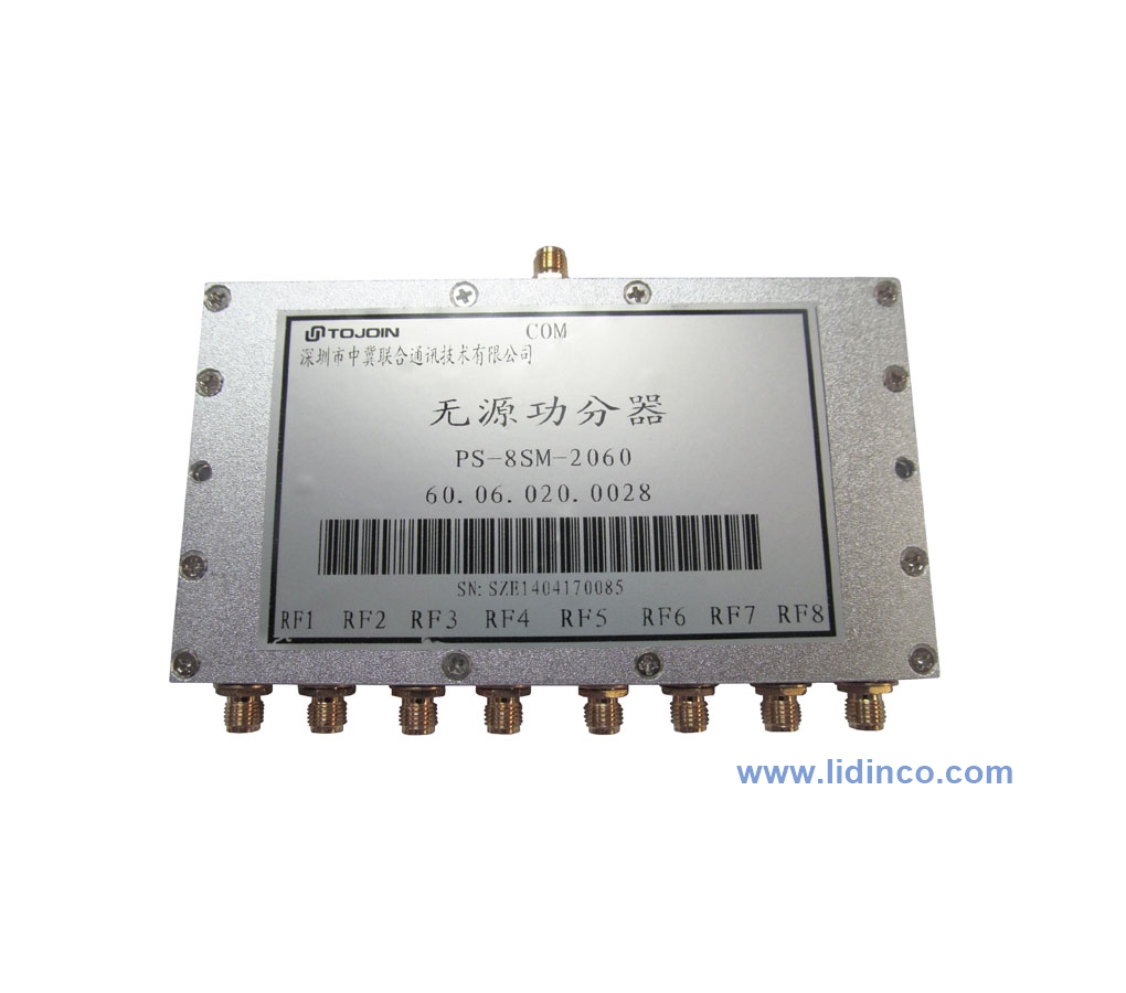 Power Splitter 2 - 6GHz, 8 way