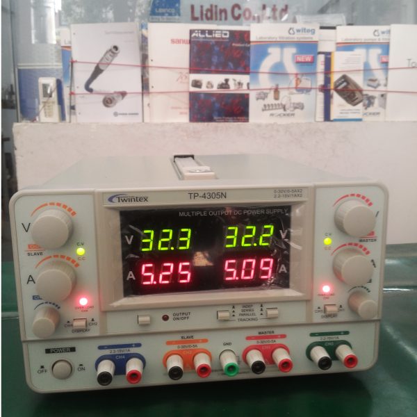 DC Power Supplies Twintex TP-4303N, 0~30V/0~3A x2, 2.2~15V/1A x2