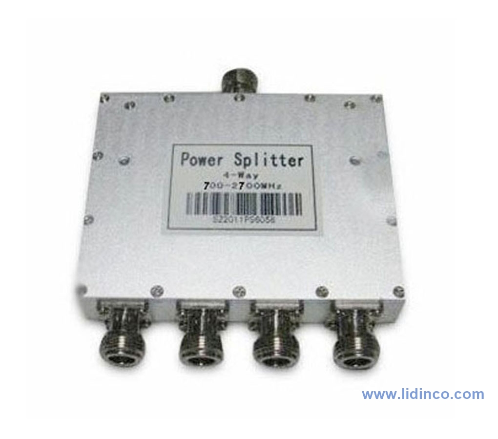 Power divider/combiner 700-2700MHz, 4 Way