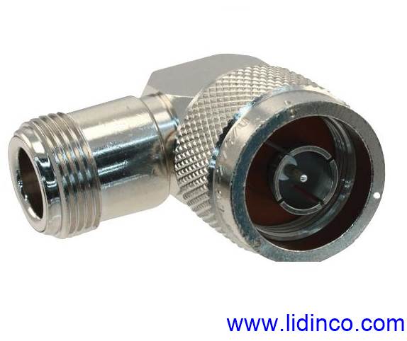 RF Connector/Adapter Right Angle Adapter, N, Plug, N, Jack- 82-213 (UG-27C/U)