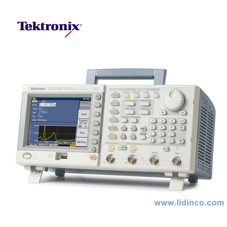 Máy phát xung, hàm Tektronix AFG3252C, 2 Channel, 240MHz