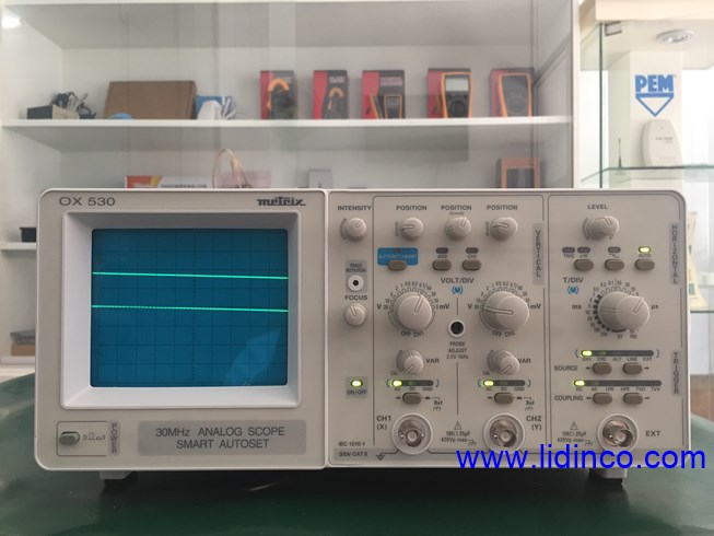Analog Oscilloscope Metrix OX530, 30MHz, 2CH
