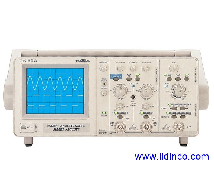 Analog Oscilloscope Metrix OX530, 30MHz, 2CH