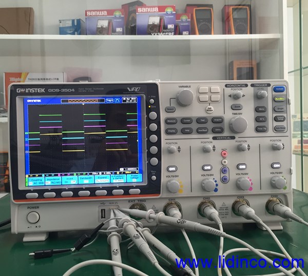 Oscilloscope Gwintek 3504, 500MHz, 4CH, 4GSa/s