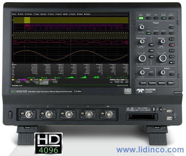 Máy hiện sóng, Oscilloscope LeCroy HDO4034-MS 350 MHz, 4 CH, 16 digital CH