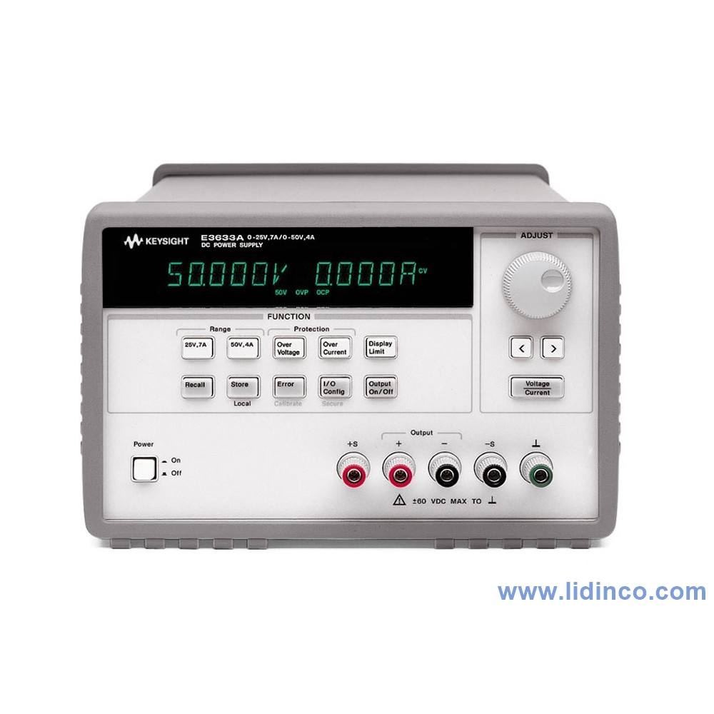 Nguồn một chiều (DC) Keysight E3632A  15V, 7A or 30V, 4A