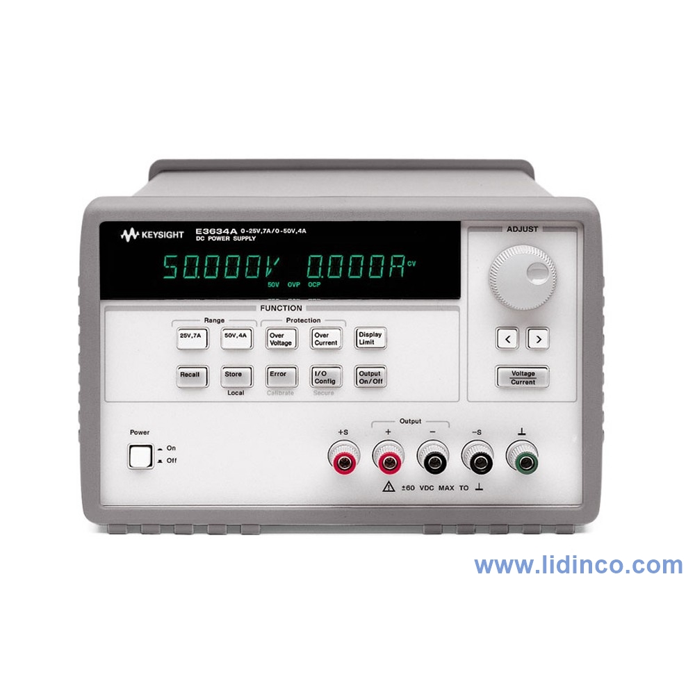 Nguồn một chiều (DC) Keysight E3634A  25V, 7A or 50V, 4A
