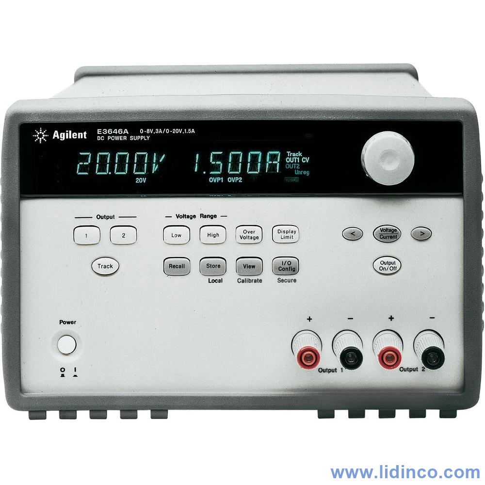 DC Power supply Keysight E3646A Two 8V, 3A or 20V, 1.5A
