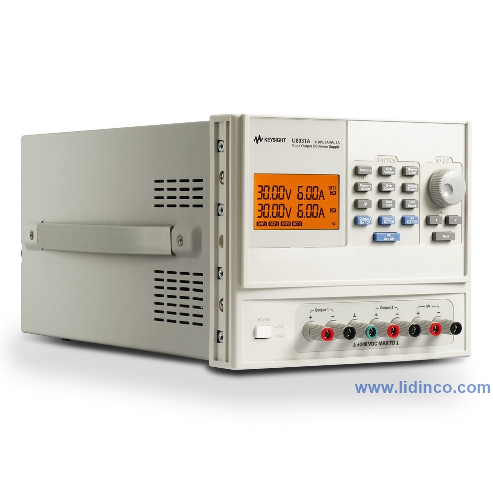 Nguồn một chiều (DC) Keysight U8031A  30V/6A (2x) & 5V/3A