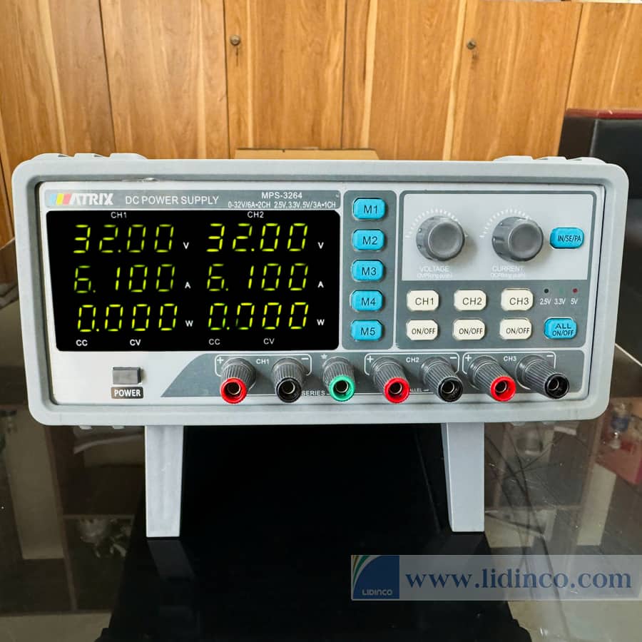 TRIPLE CHANNEL DC POWER SUPPLY Matrix MPS-3264 (32V-6A)