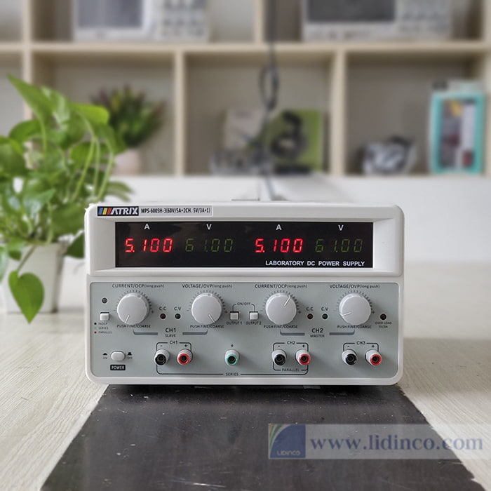 High Precision Triple-channel Linear DC Power Supply Matrix MPS-6005H-3 3 CH