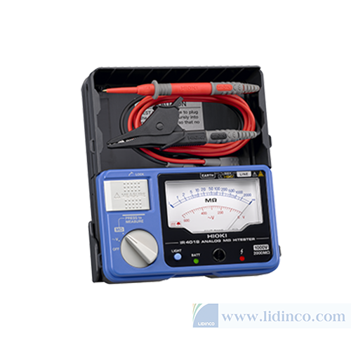 Thiết bị đo Mê-gô-mét hiển thị kim Hioki IR4017-20