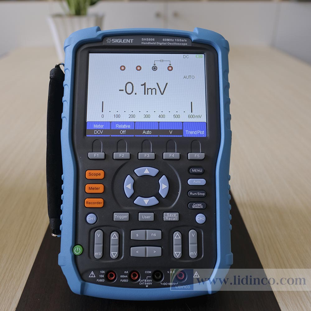 Máy hiện sóng cầm tay Siglent SHS810, 2 kênh, 100Mhz