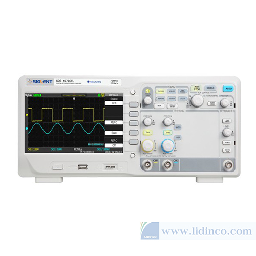 Máy hiện sóng, Oscilloscope Siglent SDS1072CFL,70 MHz, 2 CH