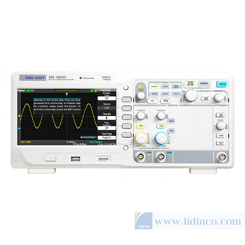 Máy hiện sóng, Oscilloscope Siglent SDS1102CFL, 100 MHz, 2 CH