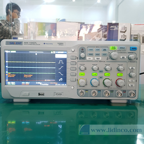 Máy hiện sóng, Oscilloscope Siglent SDS1304CFL, 300 MHz, 4 CH