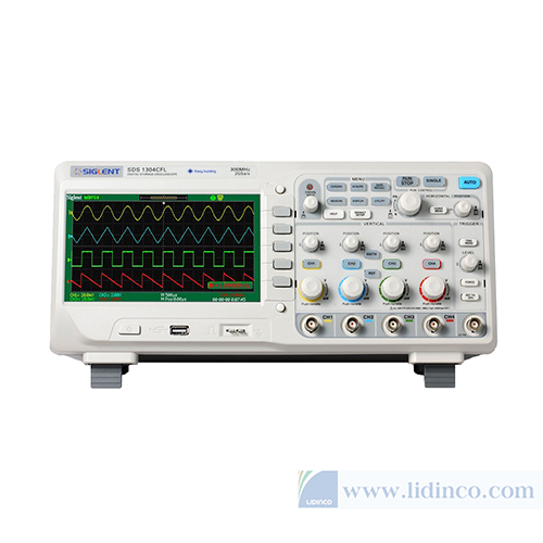 Máy hiện sóng, Oscilloscope Siglent SDS1204CFL, 200 MHz, 4 CH