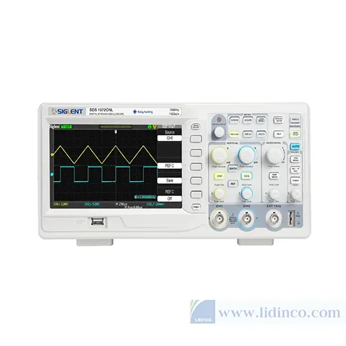 Máy hiện sóng, Oscilloscope Siglent SDS1072CNL, 70MHz, 2 CH