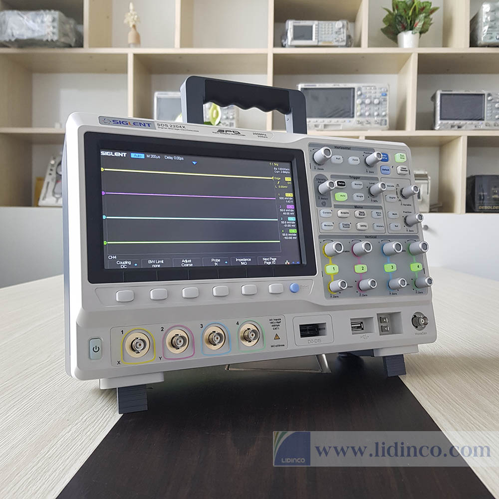 Máy hiện sóng số Siglent SDS2104X, 100 MHz, 4 CH, 2GSa/s