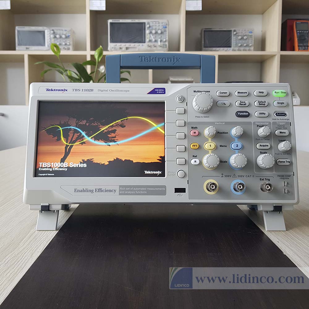 Máy hiện sóng, Oscilloscope Tektronix TBS1102B-EDU, 100MHz, 2 CH