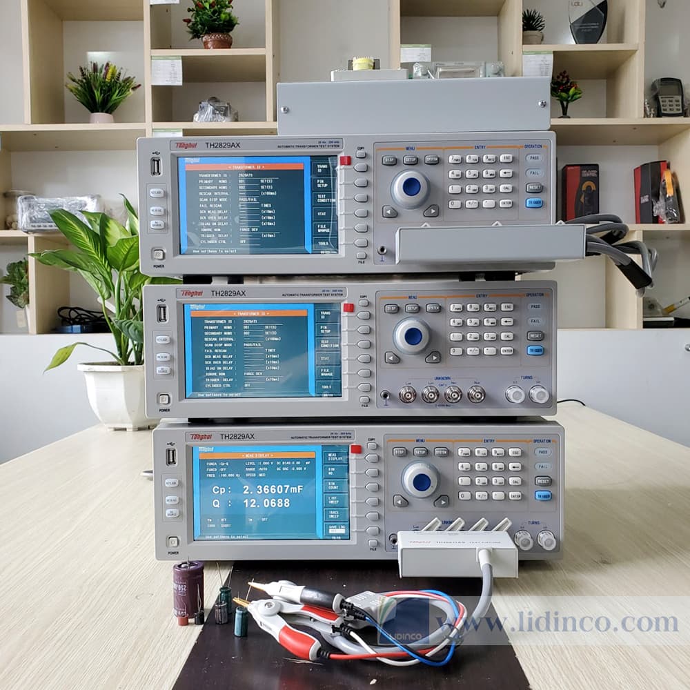 Hệ thống kiểm tra biến áp xung tự động 48 PIN TH2829AX-48 200kHz