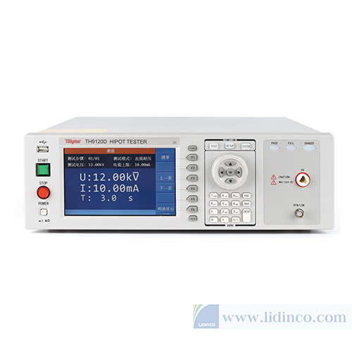 Máy kiểm tra Hipot DC/IR Tonghui TH9120D 12kV DC