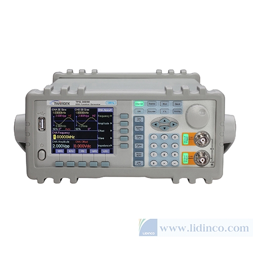 Máy phát xung, hàm Twintex TFG-3610E, 10MHz, 02 ngõ ra