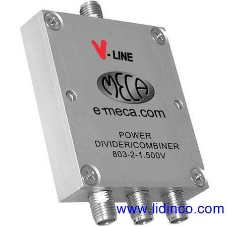 Power divider/combiner, SMA-Female, 3-way, 803-2-1.500V, 0.8-2.2 GHz