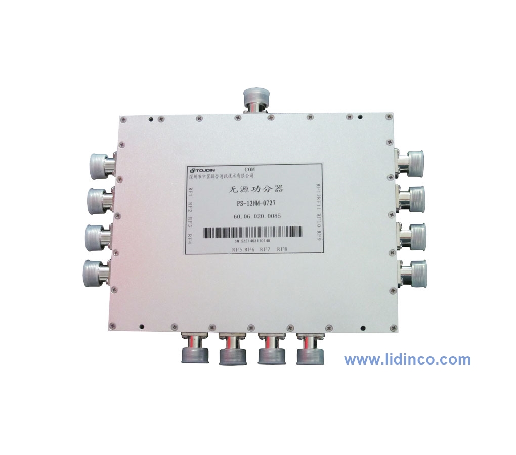 Power Splitter 0.7 - 2.7GHz, 12 way
