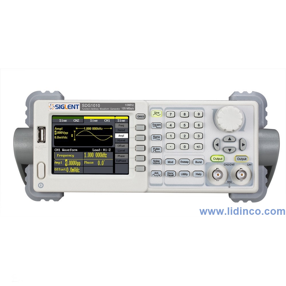 Máy phát xung, hàm Siglent SDG 1010 10Mhz 2 CH