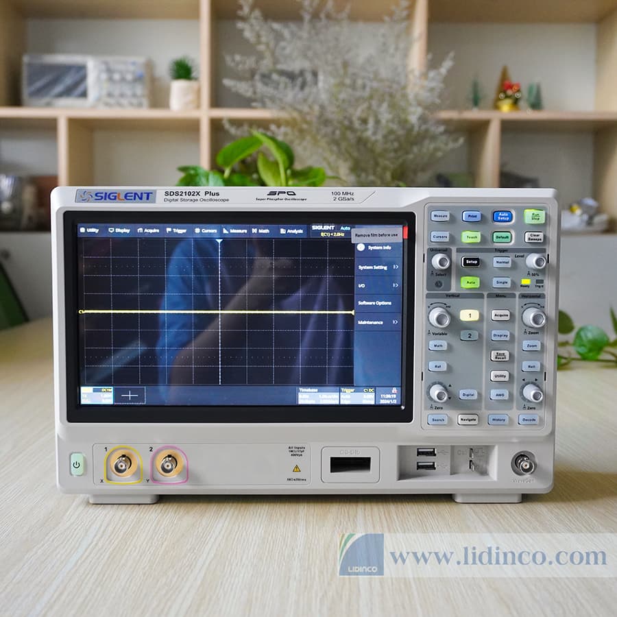 Máy Oscilloscope Siglent SDS2102X Plus 100MHz 2 Kênh