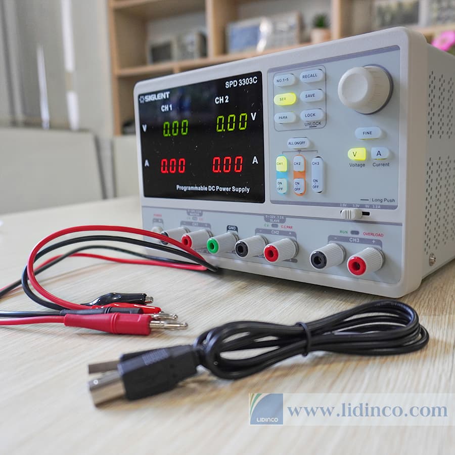 DC Power supply SPD3303C, 3 CH, 30V/3A