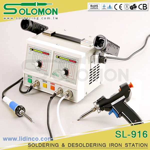 Solder-Desoldering Station Solomon SL-916 50W 150 – 420°C / 210 – 480°C
