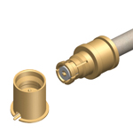 Đầu nối SMP HUBER+SUHNER 50 Ohm, 40 GHz, MIL-STD-348