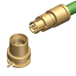 Đầu nối RF SMPM HUBER+SUHNER 50Ohm, 65GHz