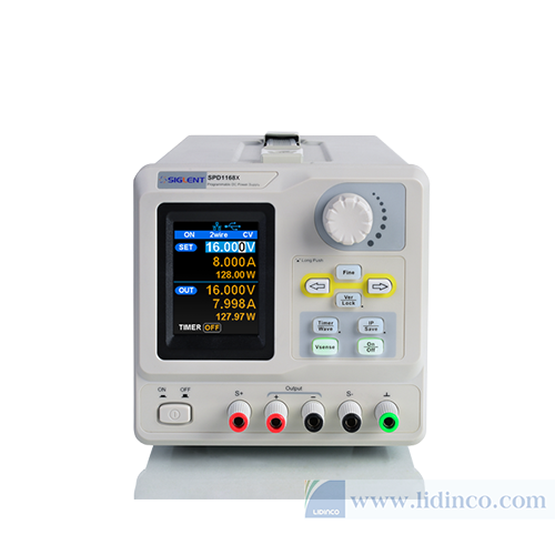 DC Power Supplies Siglent SPD1168X, 0~16V/0~8A