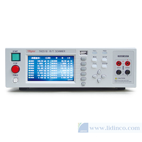 Máy đo điện trở DC và quét nhiệt độ TongHui TH2518