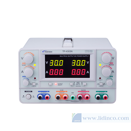 DC Power Supplies Twintex TP-4503N, 0~50V/0~3A x2, 2.2~15V/1A x2